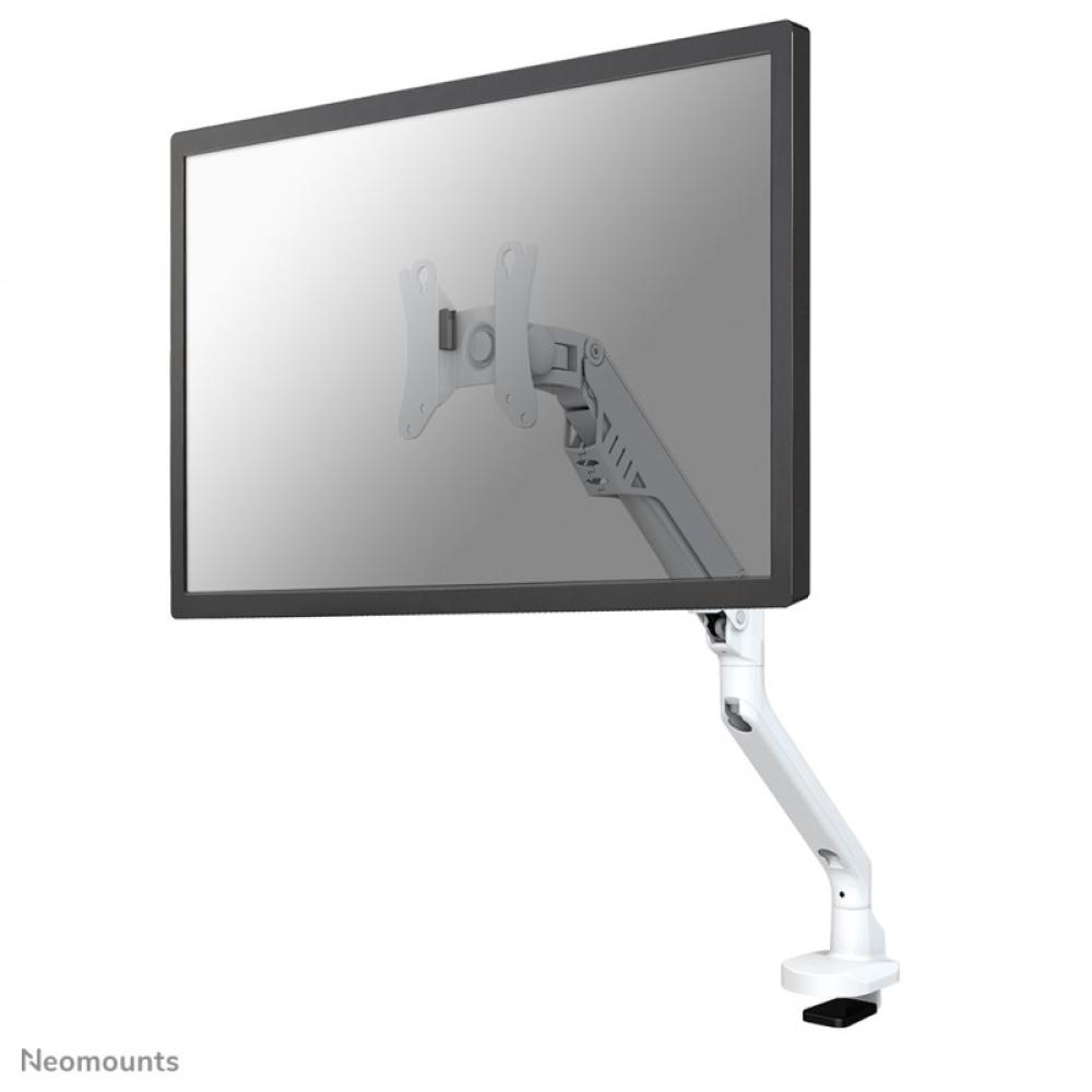 Neomounts - FPMA-D750WHITE2 Brazo de monitor 10-32" - resorte de gas - Topfix - Tope-a-180°