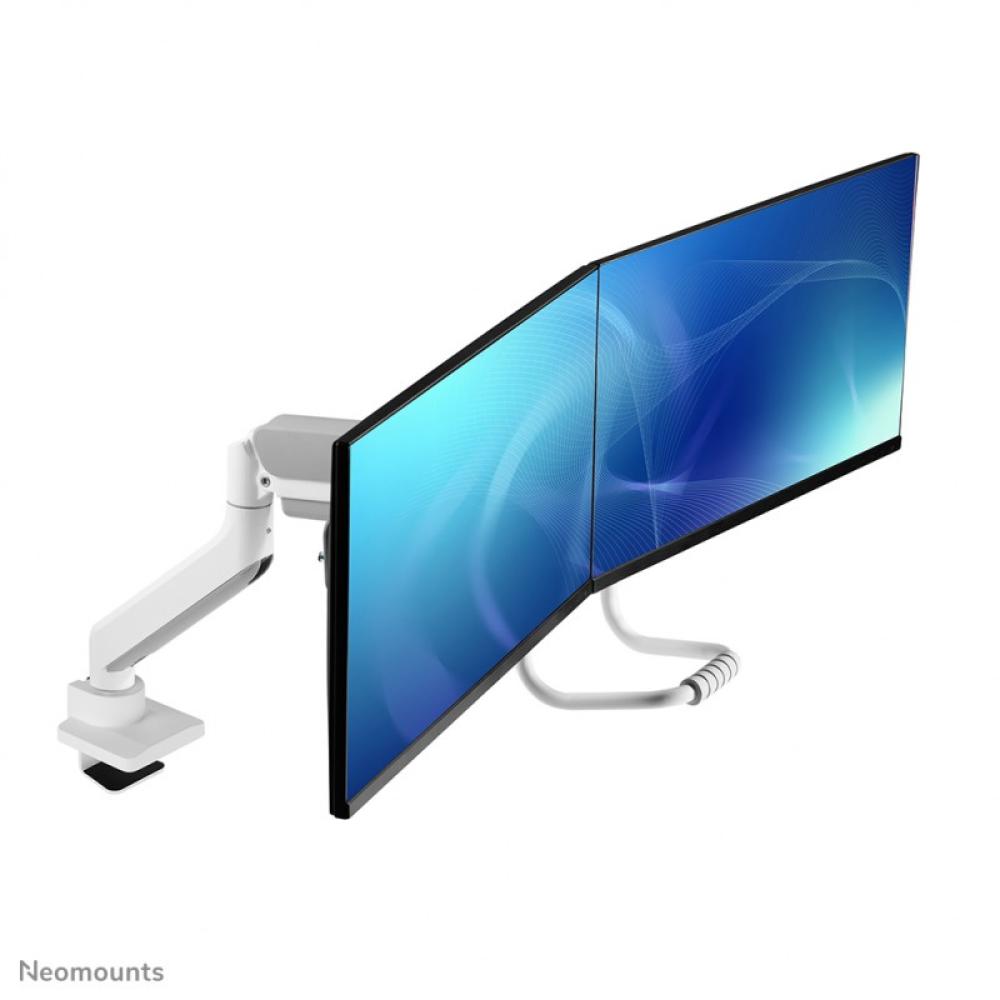 Neomounts - DS75-450WH2 Brazo de monitor 17-32" - resorte de gas - Topfix - Tope-a-180°