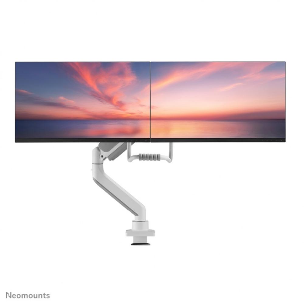 Neomounts - DS75-450WH2 Brazo de monitor 17-32" - resorte de gas - Topfix - Tope-a-180°