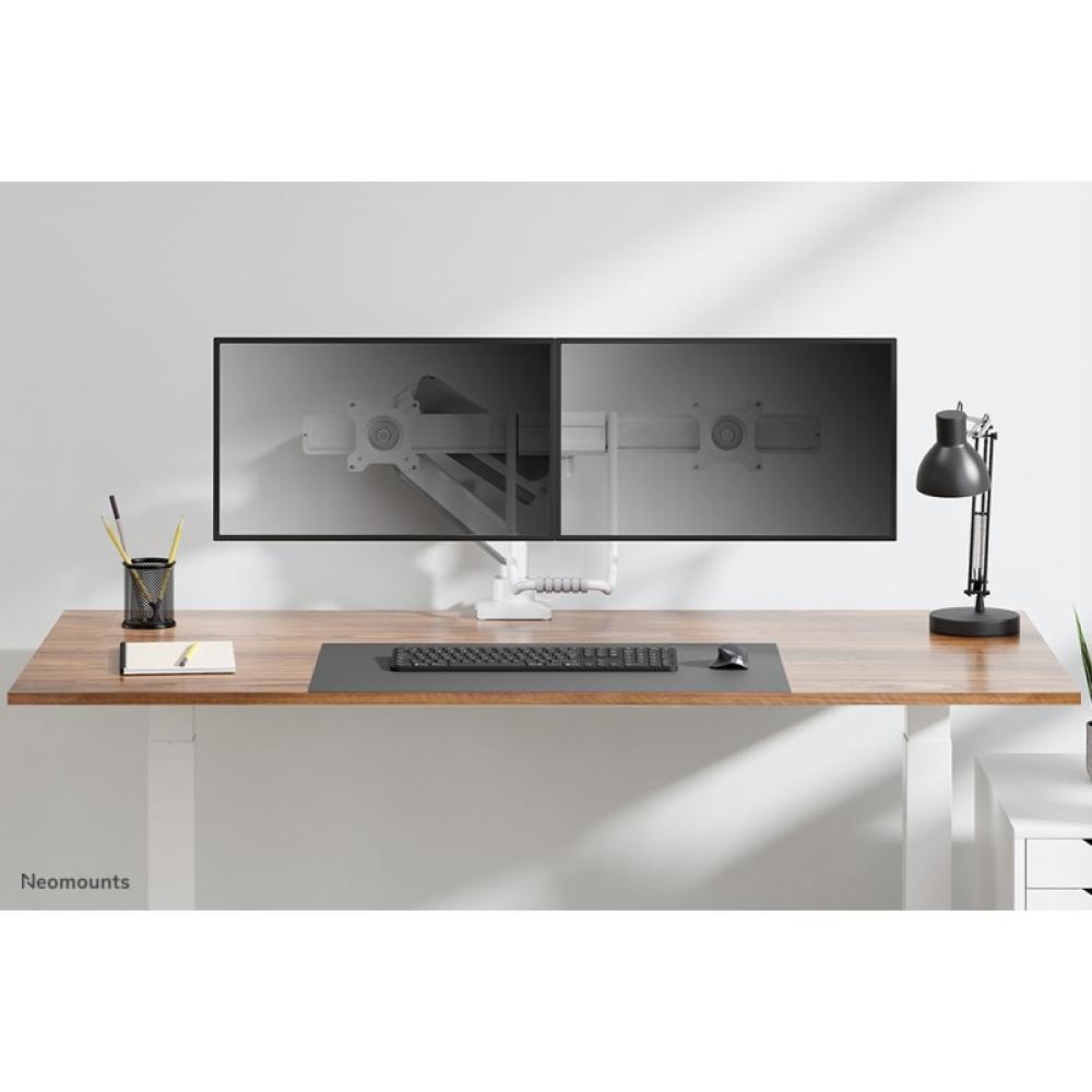 Neomounts - DS75-450WH2 Brazo de monitor 17-32" - resorte de gas - Topfix - Tope-a-180°