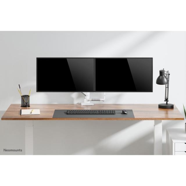 Neomounts - DS75-450WH2 Brazo de monitor 17-32" - resorte de gas - Topfix - Tope-a-180°