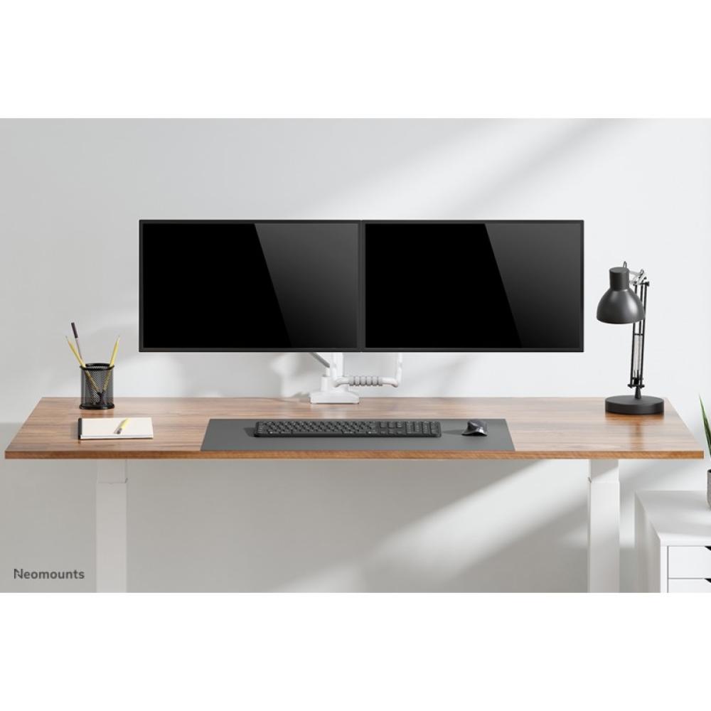 Neomounts - DS75-450WH2 Brazo de monitor 17-32" - resorte de gas - Topfix - Tope-a-180°