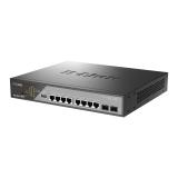 D-Link - DSS-200G-10MPP/E switch Gestionado L2 Gigabit Ethernet (10/100/1000) Energía sobre Ethernet (PoE) 1U Gris