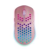 Mars Gaming - MMW3P, Ratón Gaming Inalámbrico, RGB Flow, Ultraligero 79g, 3200DPI, Rosa