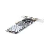 StarTech.com - Tarjeta PCI Express de Red Ethernet 4 Puertos NBASE-T 2,5G - NIC I225-V - Tarjeta de Red de 4 Puertos para Ordena