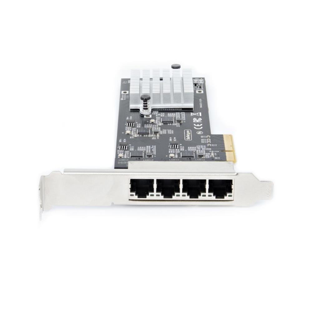 StarTech.com - Tarjeta PCI Express de Red Ethernet 4 Puertos NBASE-T 2,5G - NIC I225-V - Tarjeta de Red de 4 Puertos para Ordena