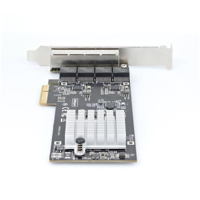 StarTech.com - Tarjeta PCI Express de Red Ethernet 4 Puertos NBASE-T 2,5G - NIC I225-V - Tarjeta de Red de 4 Puertos para Ordena