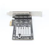 StarTech.com - Tarjeta PCI Express de Red Ethernet 4 Puertos NBASE-T 2,5G - NIC I225-V - Tarjeta de Red de 4 Puertos para Ordena