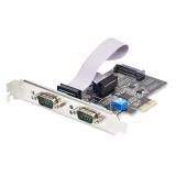 StarTech.com - Tarjeta Serie PCIe de 2 Puertos - Tarjeta Serial PCI Express de 2 Puertos DB9 RS232/RS422/RS485 -Incluye Brackets
