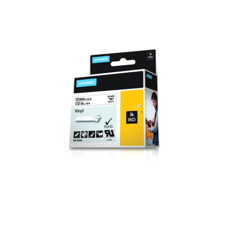 DYMO - Etiquetas de Vinilo IND- 12mm x 5,5m