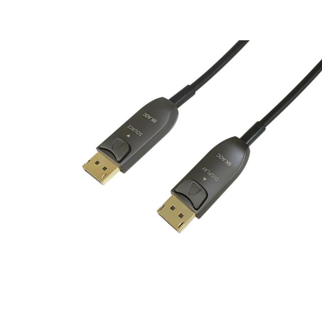 Equip - 119441 Cable óptico activo DisplayPort 1.4, 15 m, 8K/60 Hz