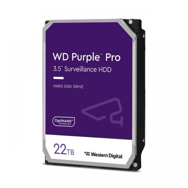 Western Digital - Purple Pro disco duro interno 22 TB 7200 RPM 512 MB 3.5" Serial ATA III