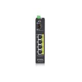 Zyxel - RGS100-5P No administrado L2 Gigabit Ethernet (10/100/1000) Energía sobre Ethernet (PoE) Negro