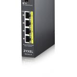 Zyxel - RGS100-5P No administrado L2 Gigabit Ethernet (10/100/1000) Energía sobre Ethernet (PoE) Negro