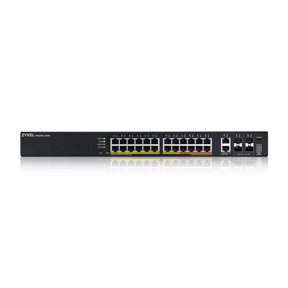 Zyxel - XGS2220-30HP Gestionado L3 Gigabit Ethernet (10/100/1000) Energía sobre Ethernet (PoE) Negro