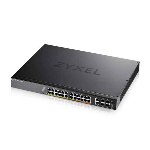 Zyxel - XGS2220-30HP Gestionado L3 Gigabit Ethernet (10/100/1000) Energía sobre Ethernet (PoE) Negro