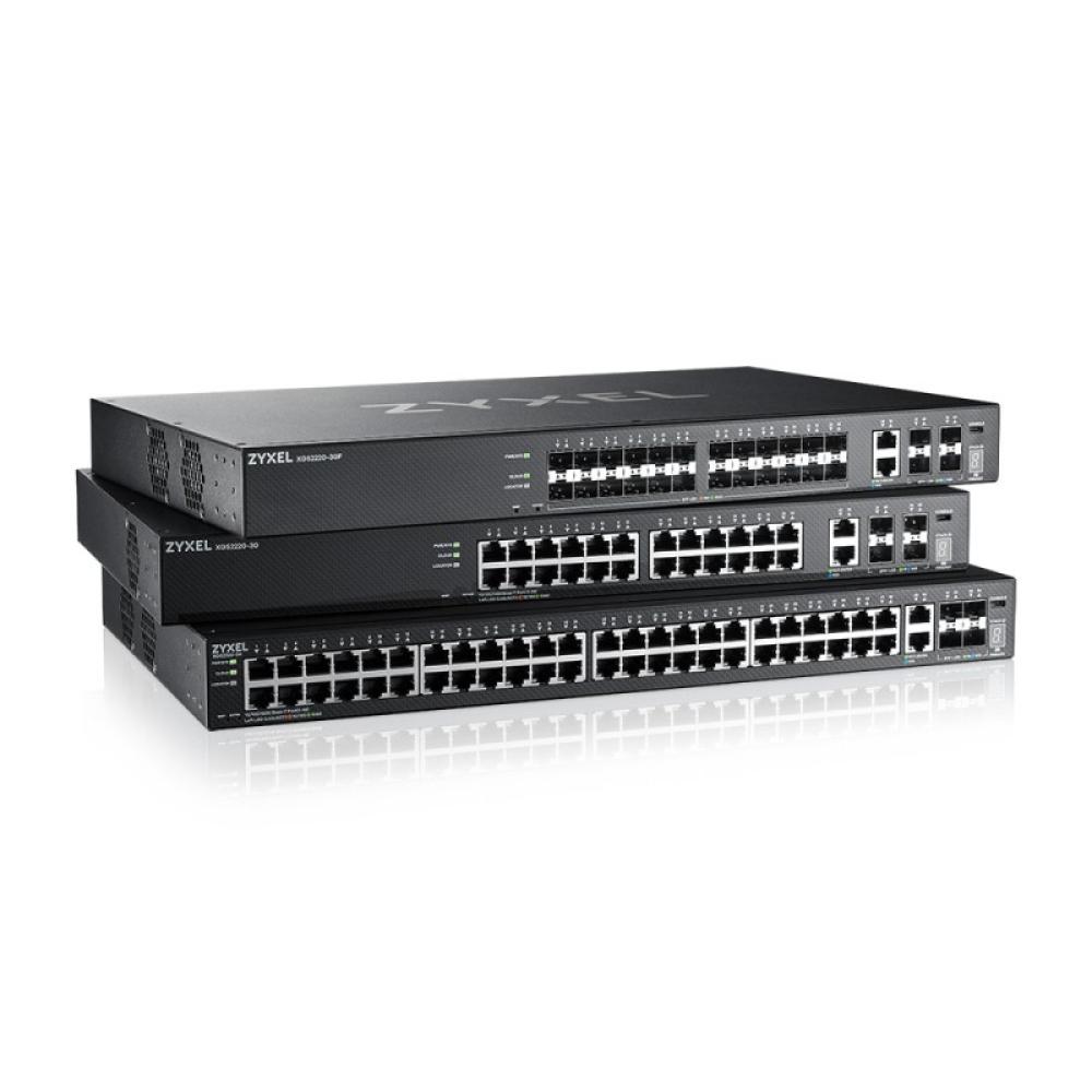 Zyxel - XGS2220-30HP Gestionado L3 Gigabit Ethernet (10/100/1000) Energía sobre Ethernet (PoE) Negro