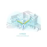 TP-Link - DECO X55 (3-Pack) Doble banda (2,4 GHz / 5 GHz) Wi-Fi 6 (802.11ax) Blanco Interno