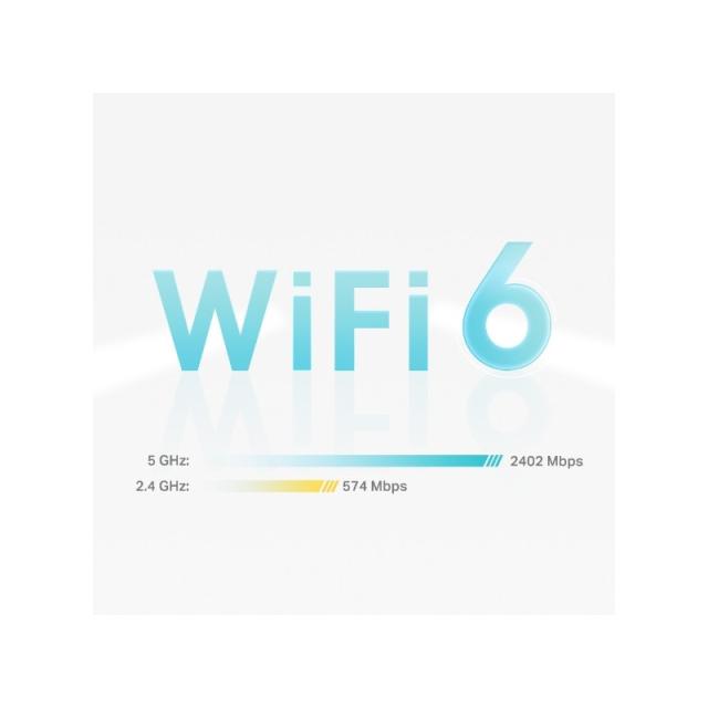 TP-Link - DECO X55 (3-Pack) Doble banda (2,4 GHz / 5 GHz) Wi-Fi 6 (802.11ax) Blanco Interno