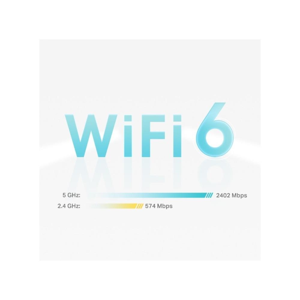 TP-Link - DECO X55 (3-Pack) Doble banda (2,4 GHz / 5 GHz) Wi-Fi 6 (802.11ax) Blanco Interno