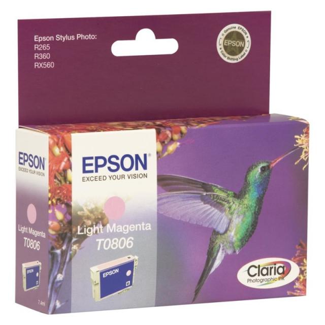 Epson - Hummingbird T0806 Light Magenta Ink Cartridge cartucho de tinta Original Magenta claro