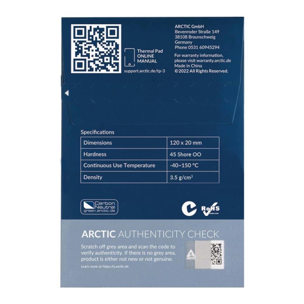 ARCTIC - TP-3 compuesto disipador de calor Parche térmico - ACTPD00057A
