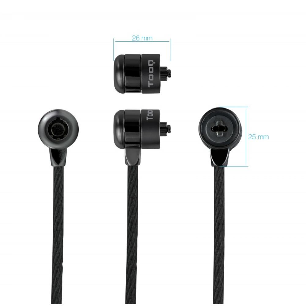 TooQ - Cable de Seguridad con Llave para Portátiles 1.5 metros, Gris Oscuro