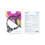 TooQ - Cable de Seguridad con Llave para Portátiles 1.5 metros, Gris Oscuro