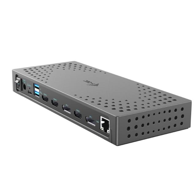 i-tec - USB 3.0 / USB-C / Thunderbolt, 3x 4K Docking Station Gen 2 + Power Delivery 100W