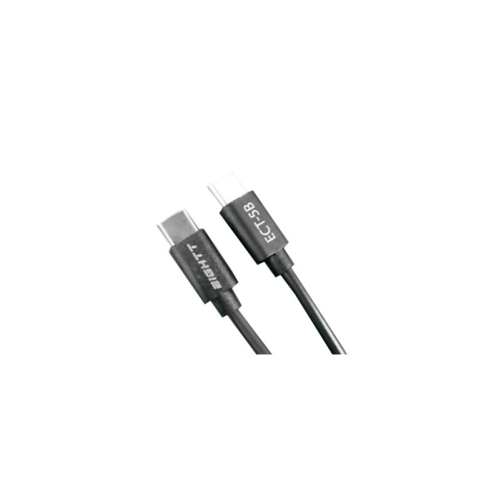 Eightt - ECT-5B cable USB 1 m USB C Negro