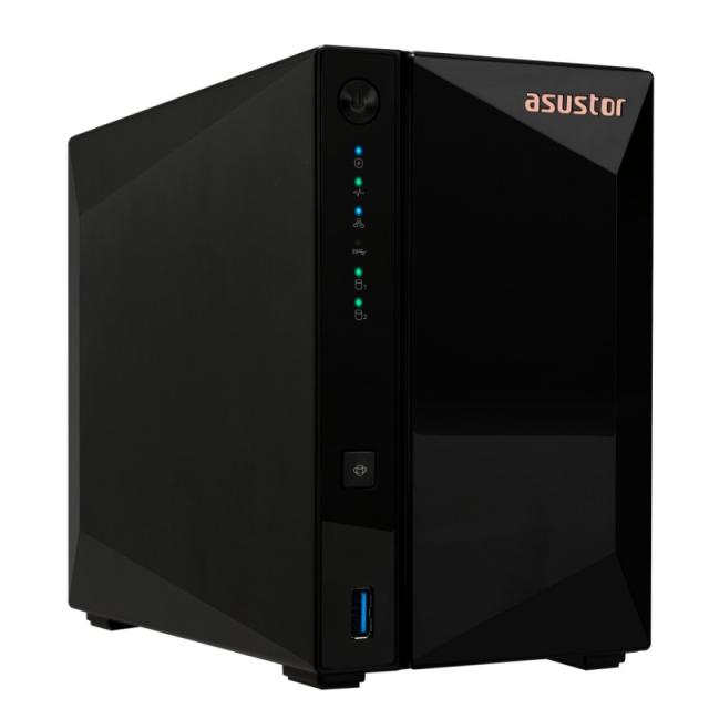 Asustor - DRIVESTOR 2 Pro Gen2 AS3302T v2 NAS Realtek RTD1619B 2 GB DDR4 ADM Negro