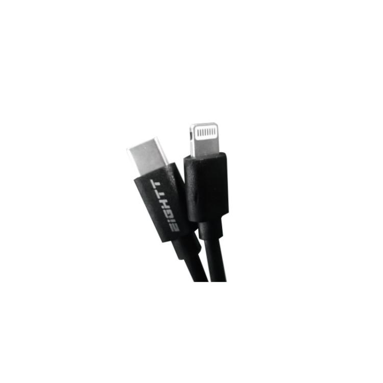 Eightt - ECT-6B cable de conector Lightning 1 m Negro