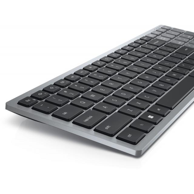 DELL - KB740 teclado Oficina RF Wireless + Bluetooth QWERTY Español Gris, Negro