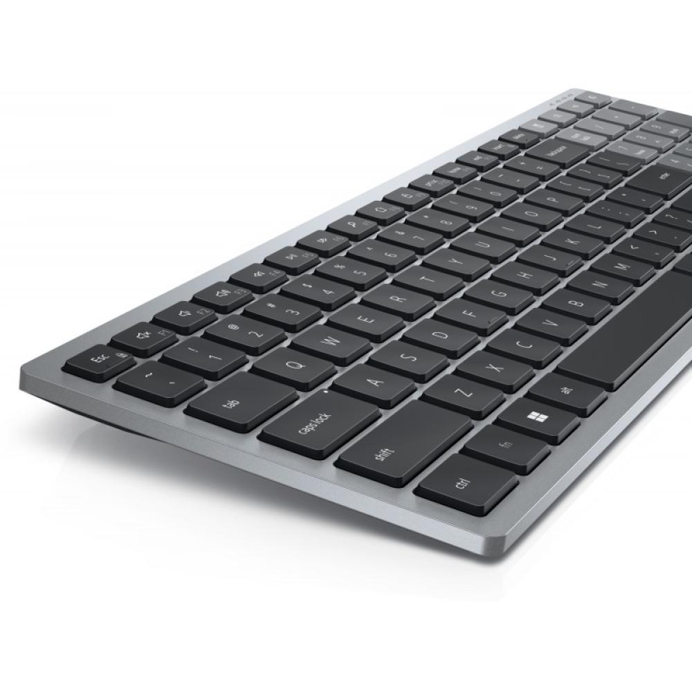 DELL - KB740 teclado Oficina RF Wireless + Bluetooth QWERTY Español Gris, Negro