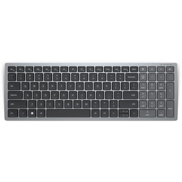 DELL - KB740 teclado Oficina RF Wireless + Bluetooth QWERTY Español Gris, Negro