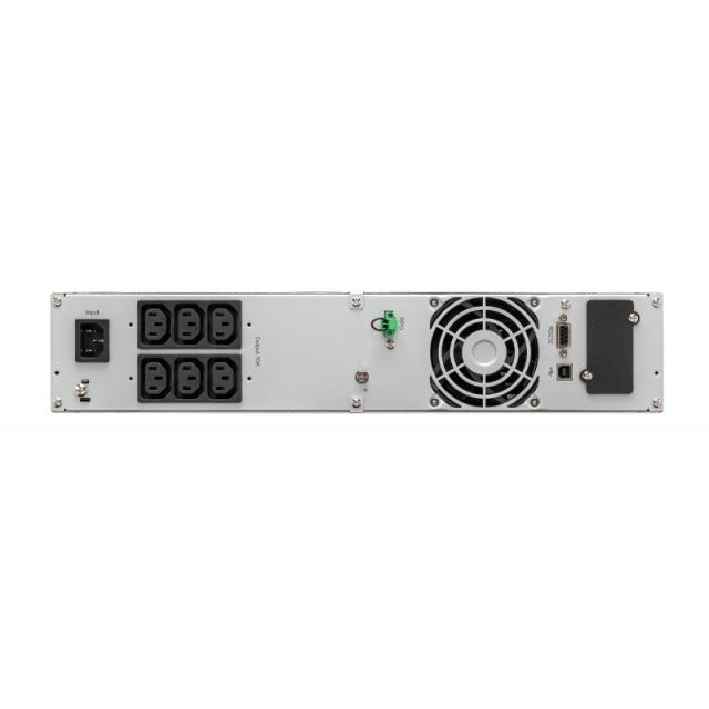 Eaton - 9E2000IR sistema de alimentación ininterrumpida (UPS) Doble conversión (en línea) 2 kVA 1800 W 6 salidas AC