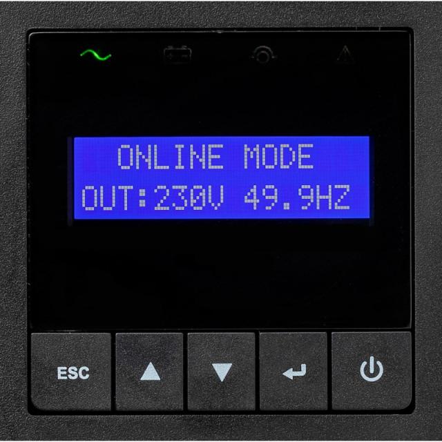 Eaton - 9E2000IR sistema de alimentación ininterrumpida (UPS) Doble conversión (en línea) 2 kVA 1800 W 6 salidas AC