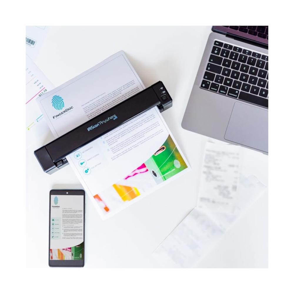 I.R.I.S. - IRIScan Anywhere 6 Wifi Escáner portátil 1200 x 1200 DPI A4 Negro