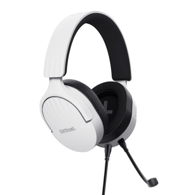 Trust - GXT 489W FAYZO Auriculares Alámbrico Diadema Juego Negro, Blanco