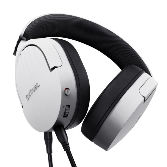 Trust - GXT 489W FAYZO Auriculares Alámbrico Diadema Juego Negro, Blanco