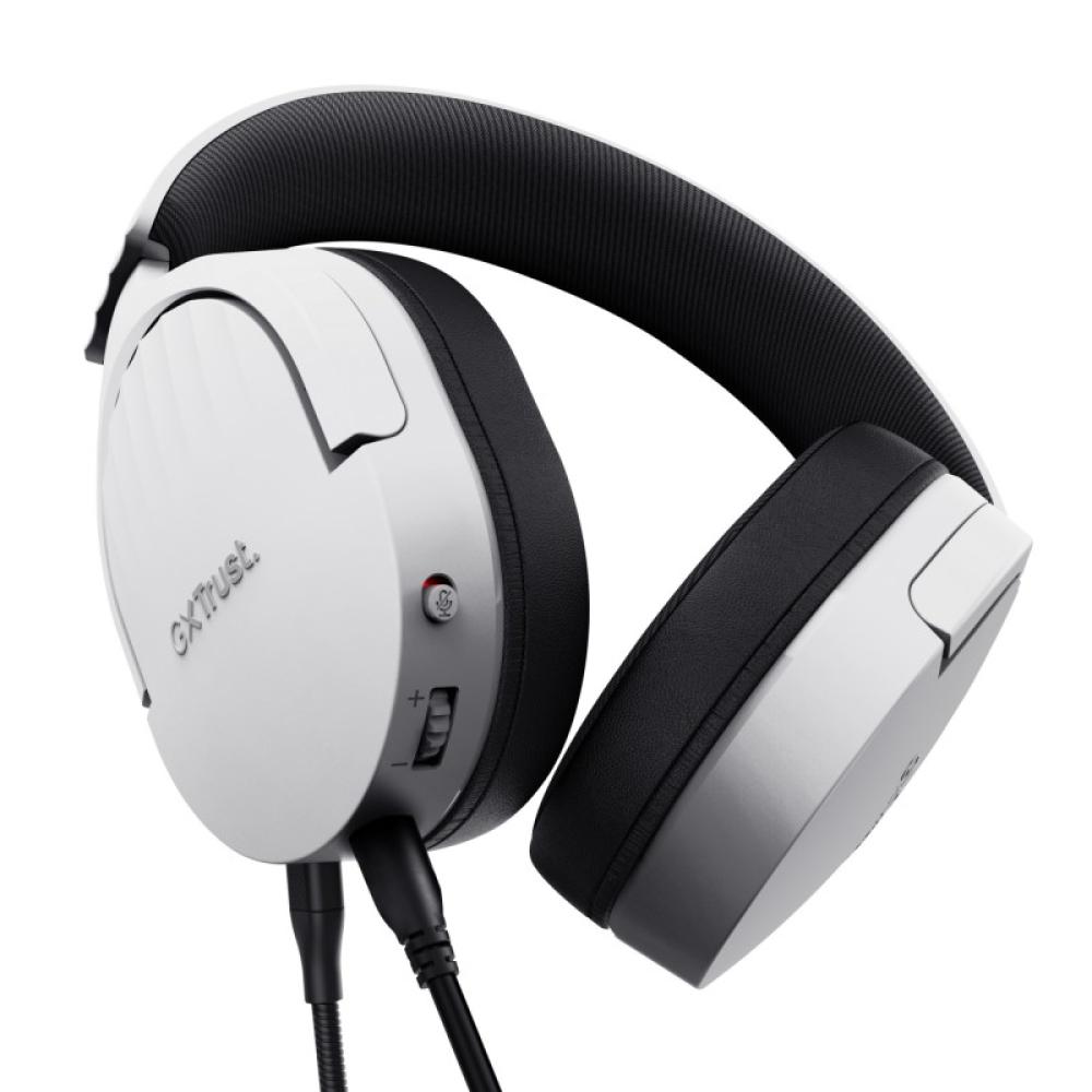 Trust - GXT 489W FAYZO Auriculares Alámbrico Diadema Juego Negro, Blanco