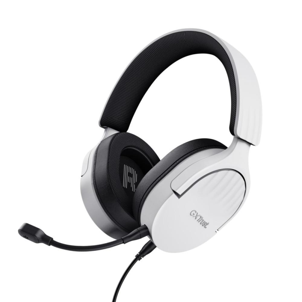 Trust - GXT 489W FAYZO Auriculares Alámbrico Diadema Juego Negro, Blanco