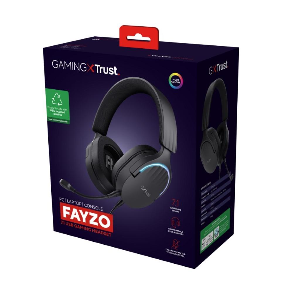 Trust - GXT 490 FAYZO Auriculares Alámbrico Diadema Juego USB tipo A Negro
