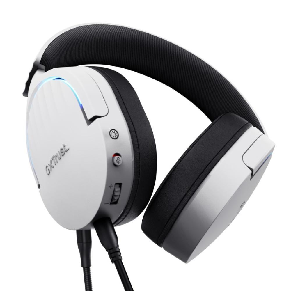 Trust - GXT 490 FAYZO Auriculares Alámbrico Diadema Motocicleta USB tipo A Negro, Blanco