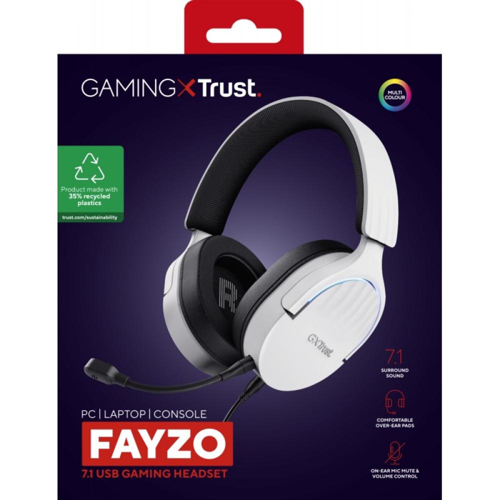 Trust - GXT 490 FAYZO Auriculares Alámbrico Diadema Motocicleta USB tipo A Negro, Blanco