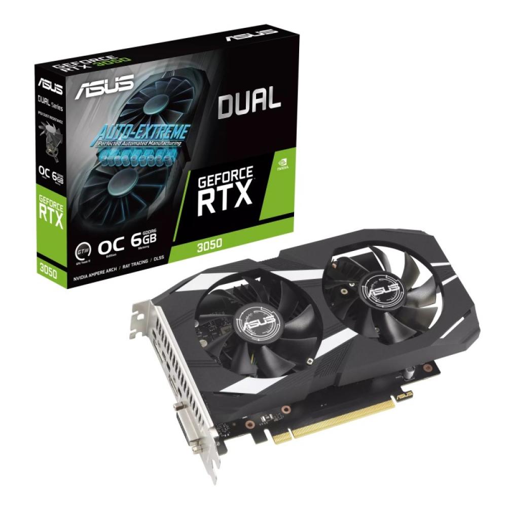 ASUS - Dual -RTX3050-O6G NVIDIA GeForce RTX 3050 6 GB GDDR6