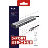 Trust - Halyx USB 3.2 Gen 1 (3.1 Gen 1) Type-C Plata