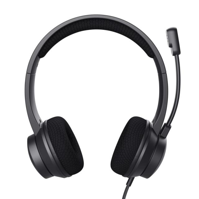 Trust - Ayda Auriculares Alámbrico Diadema Llamadas/Música USB tipo A Negro