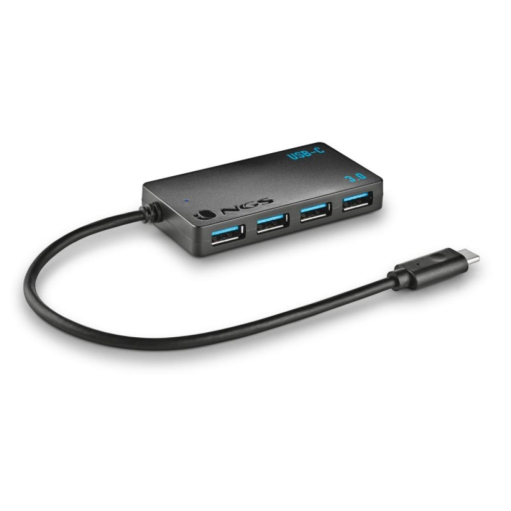 NGS - WONDER IHUB4 USB 3.2 Gen 1 (3.1 Gen 1) Type-A 480 Mbit/s Negro