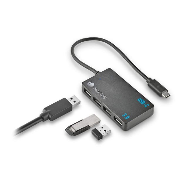 NGS - WONDER IHUB4 USB 3.2 Gen 1 (3.1 Gen 1) Type-A 480 Mbit/s Negro